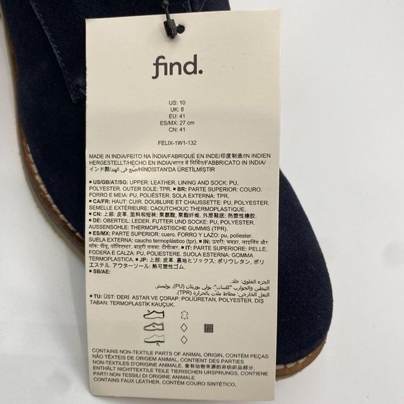 FIND. WOMEN'S FLAT CASUAL SHOE BLUE - Picture 5 of 8
